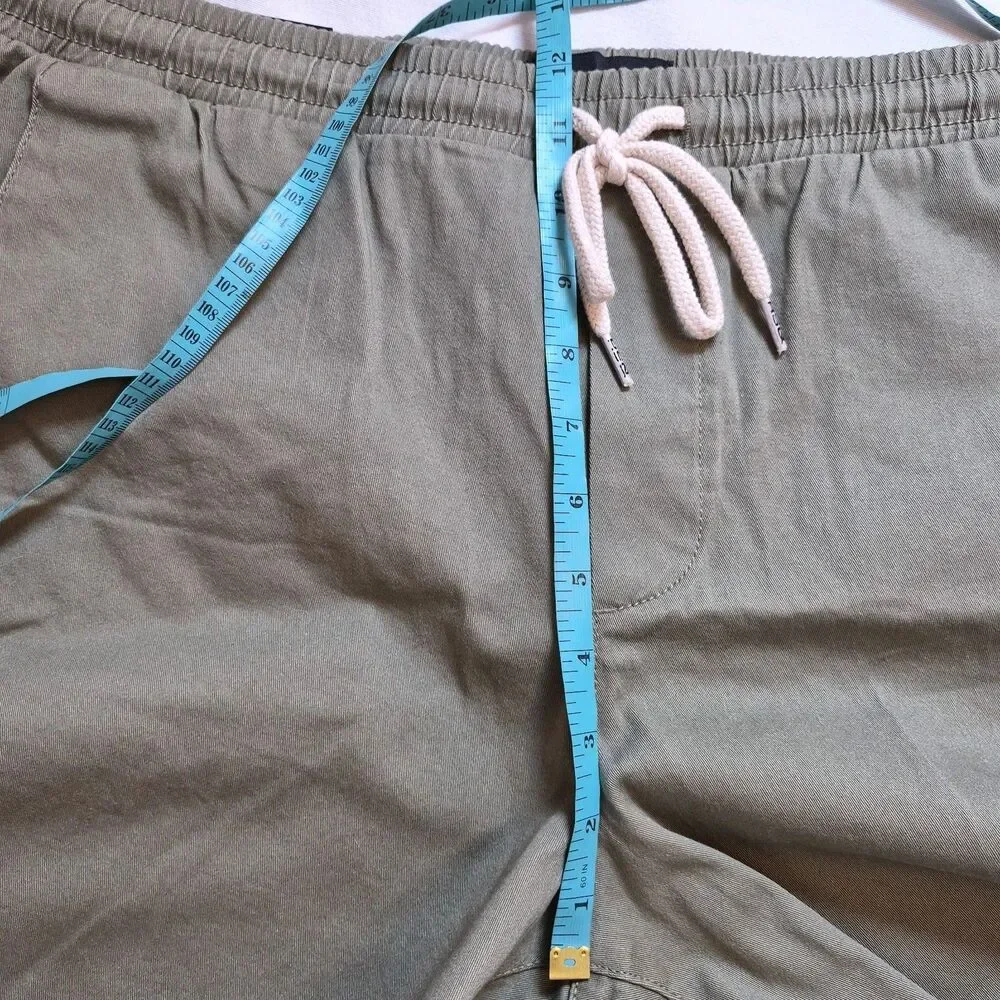 RSQ Men's Pull On Shorts Size XL Military Green Elastic Waist Pockets